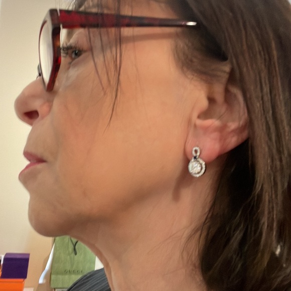 QVC diamond zirconia drop earrings. - Picture 6 of 9